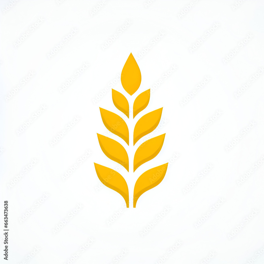 Wheatlogo isolated on white background Wheatlogo isolated on white background