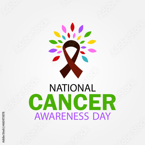 National Cancer Awareness Day Hand Drawn Illustration Creative  photo