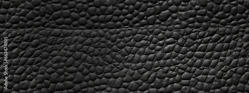 Seamless black leather background texture. Soft plush luxury cow hide or animal skin pattern. Fashion and interior design