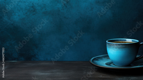 Rustic Table with Coffee Cup