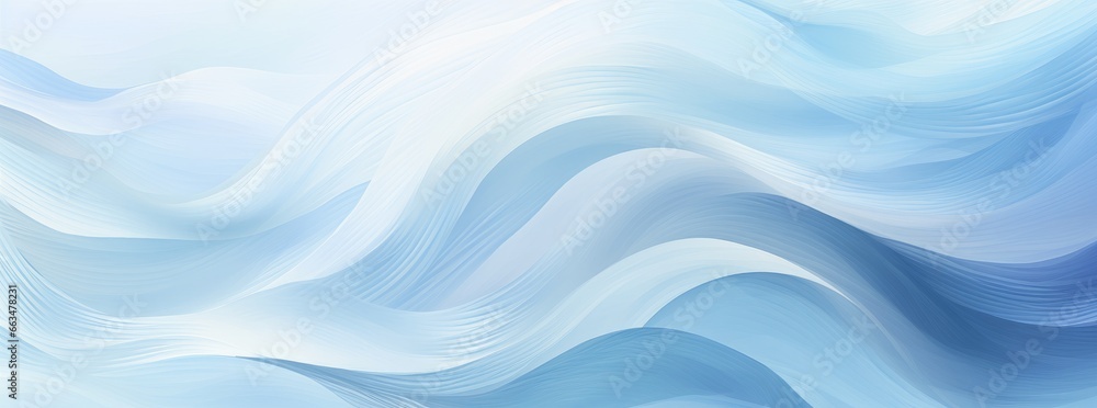 Obraz premium A abstract blue and white background with wavy lines