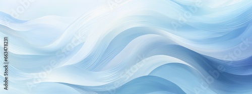 A abstract blue and white background with wavy lines