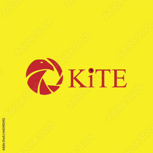 kite logo design vector