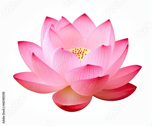 Lotus flower on white background.