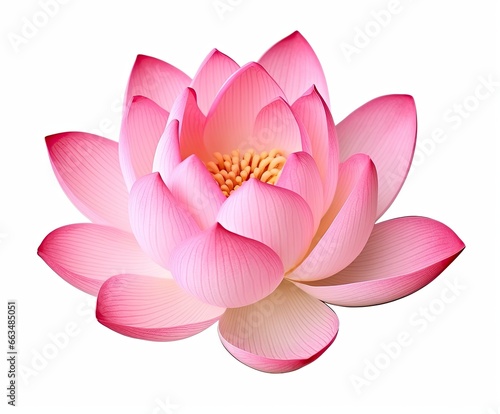 Lotus flower on white background.