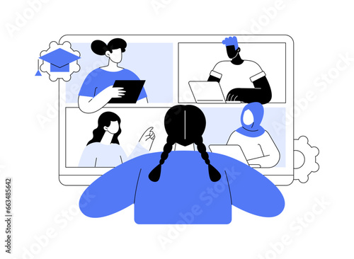 Native speaker isolated cartoon vector illustrations.