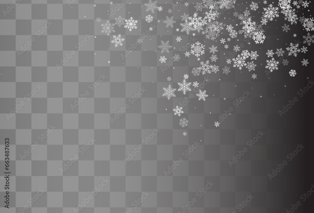 Silver Snowflake Vector Transparent Background. Silver Snowflake Vector Transparent Background.