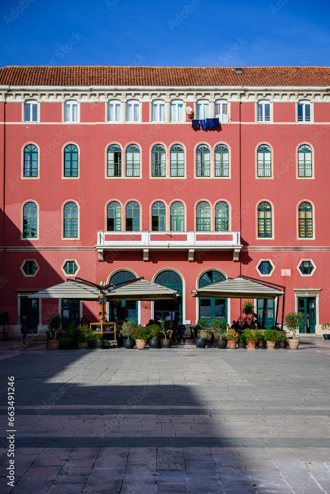 Fototapeta premium old town square in split, croatia