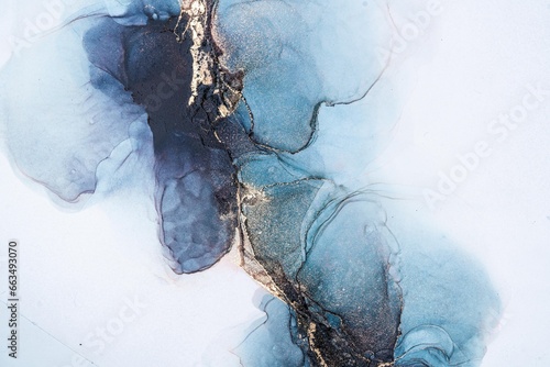 Original artwork photo of marble ink abstract art. High resolution photograph from exemplary original painting. Abstract painting was painted on HQ paper texture to create smooth marbling pattern. © Summit Art Creations