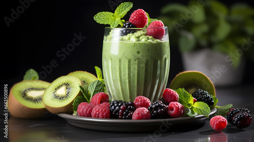 smoothie with vegetables and fruits, World vegan day