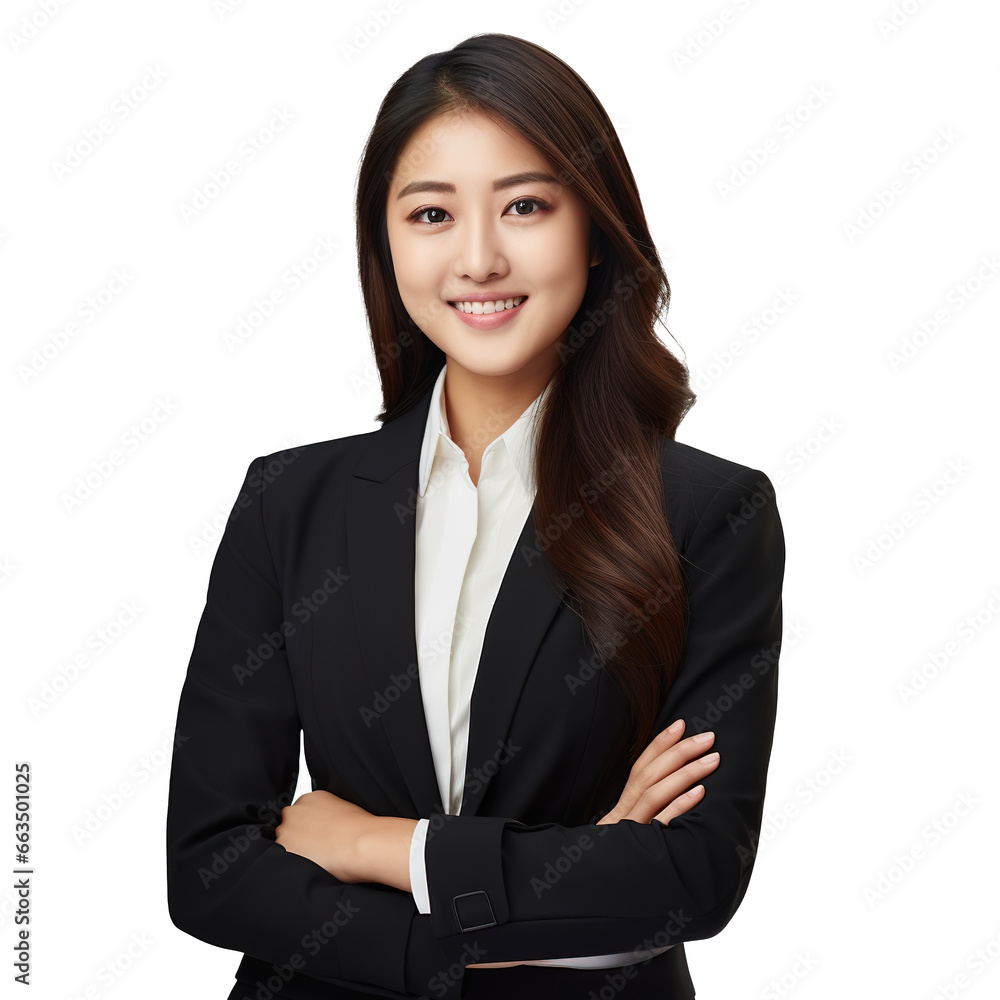 portrait of a young, smiling, confident Asian businesswoman posing. Happy girl standing successful portrait of a young, smiling, confident Asian businesswoman posing. Happy girl standing successful