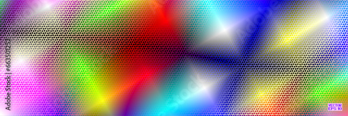 Fototapeta Abstract Iridescent Pattern with Bright Stars