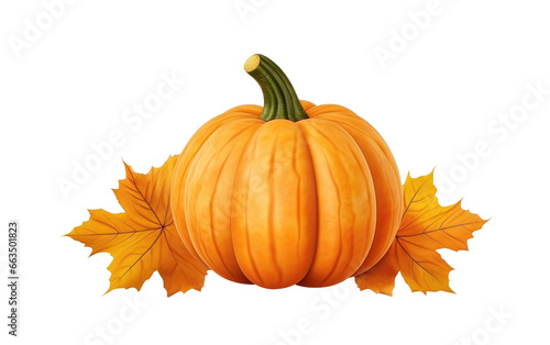 Autumn Pumpkin on Transparent background