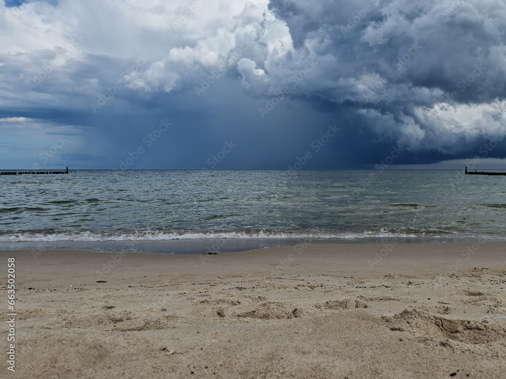 Fototapeta premium Storm over the Baltic Sea