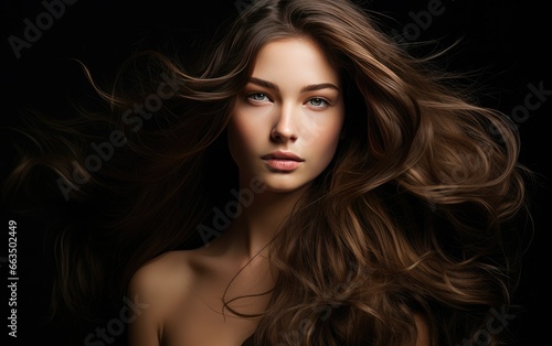Female Model Closeup Portrait