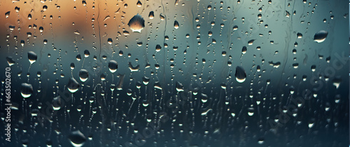 raindrops on window photo