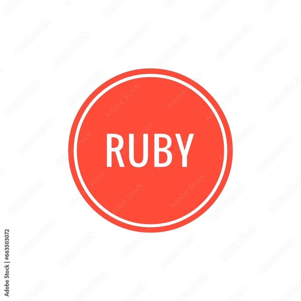 ''Ruby'' Sign ''Ruby'' Sign