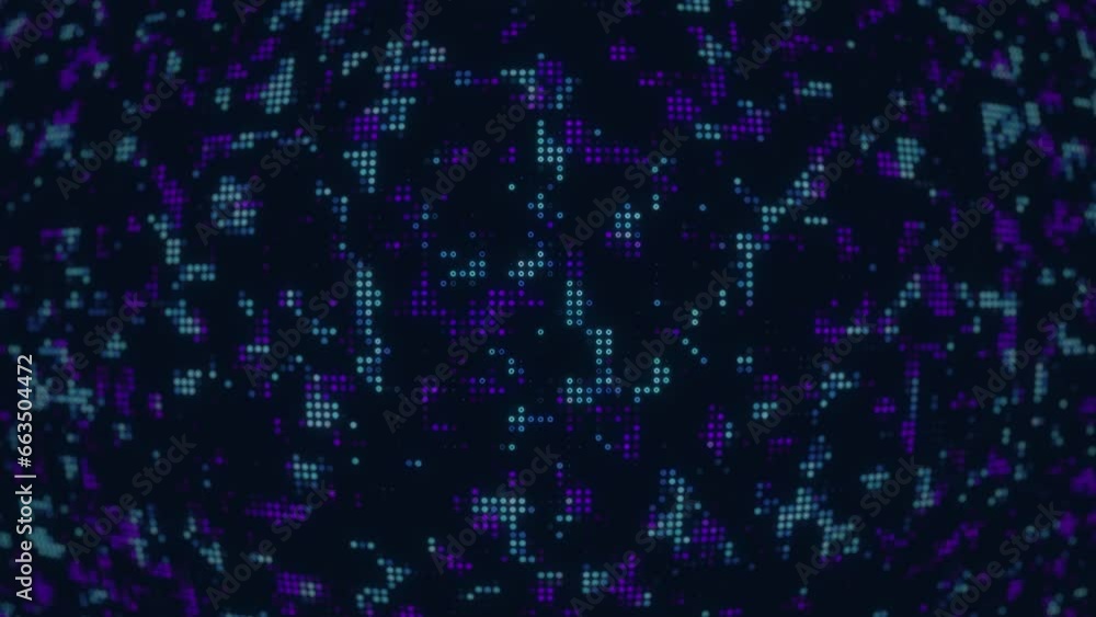 Animated abstract monitor. Digital background. Random dots and rings glow. Data, high technology concept. Motion graphics animation. Frames for the background, LED wallpaper Animated abstract monitor. Digital background. Random dots and rings glow. Data, high technology concept. Motion graphics animation. Frames for the background, LED wallpaper