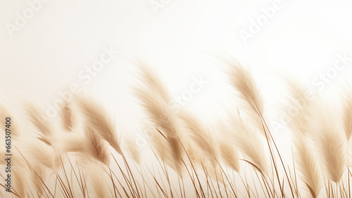 wheat ears on the white background
