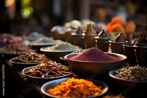 Spice market  natural light.