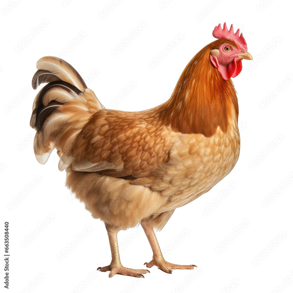 Fototapeta premium chicken isolated on clear background