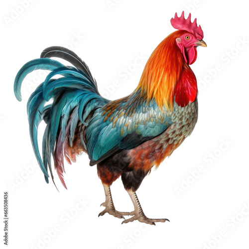 rooster isolated on clear background