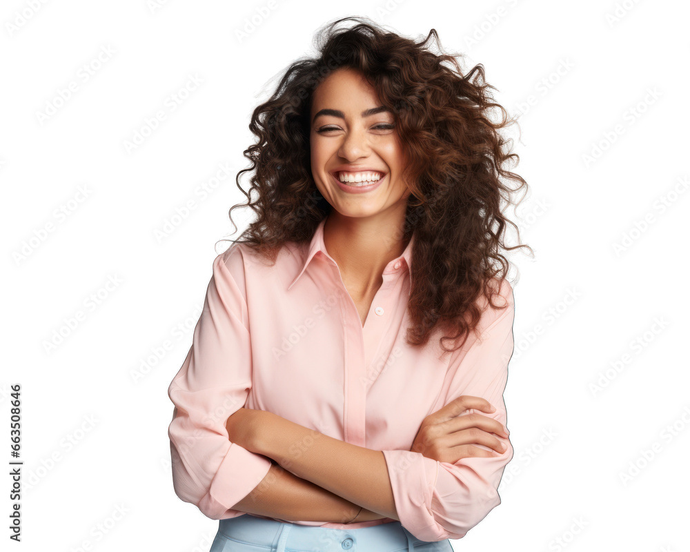 Happy Business Girl Laughing – Clear Background Happy Business Girl Laughing – Clear Background