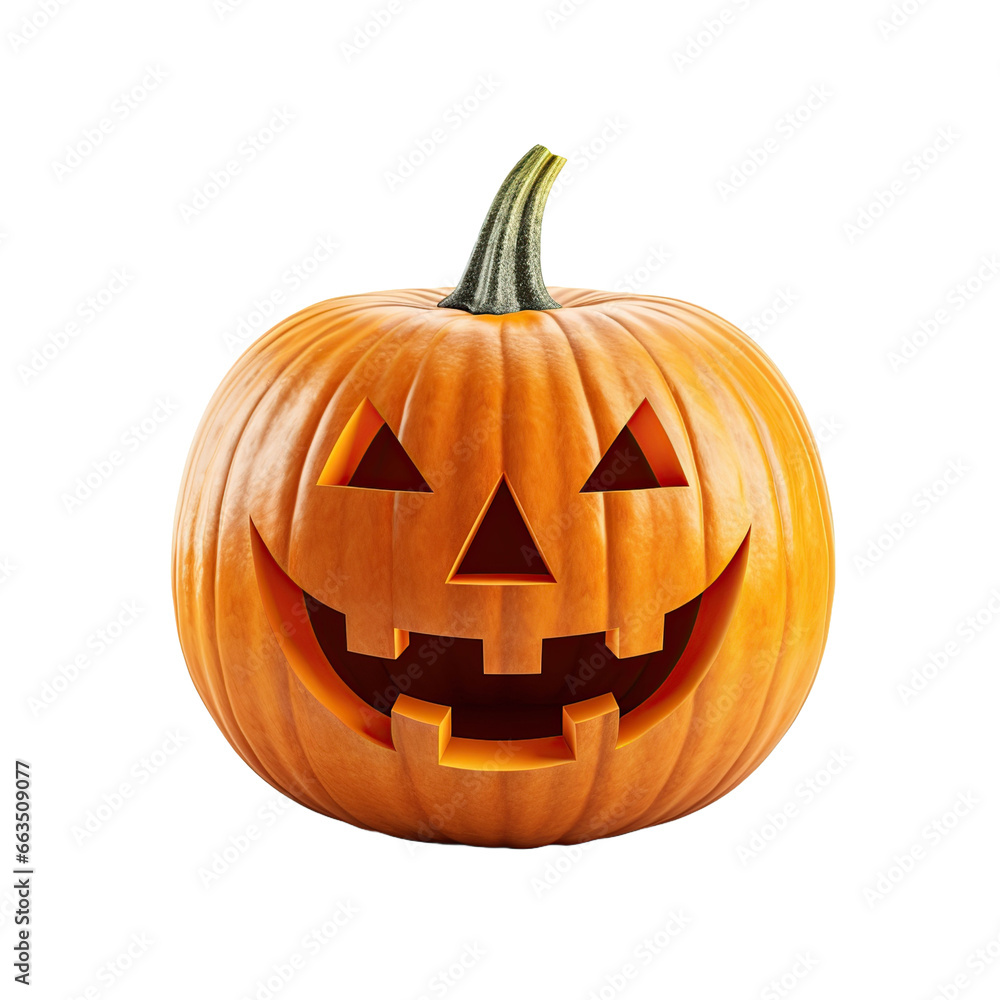 Calabaza de Halloween aislada sobre fondo transparente. Calabaza de Halloween aislada sobre fondo transparente.