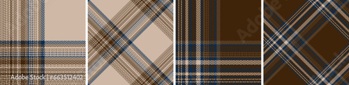 Colored straight and oblique cage herringbone texture tartan background.