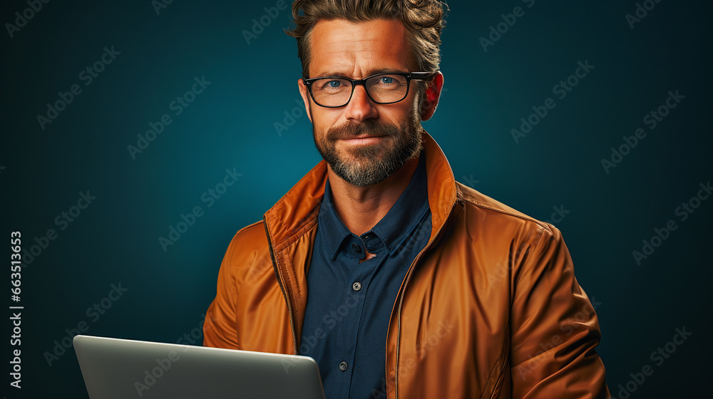 salesman smiling pleasantly standing salesman smiling pleasantly standing