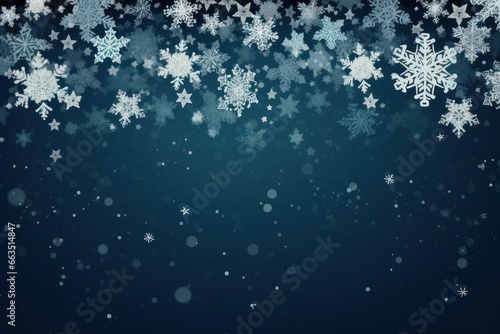 an image of blue snowflakes