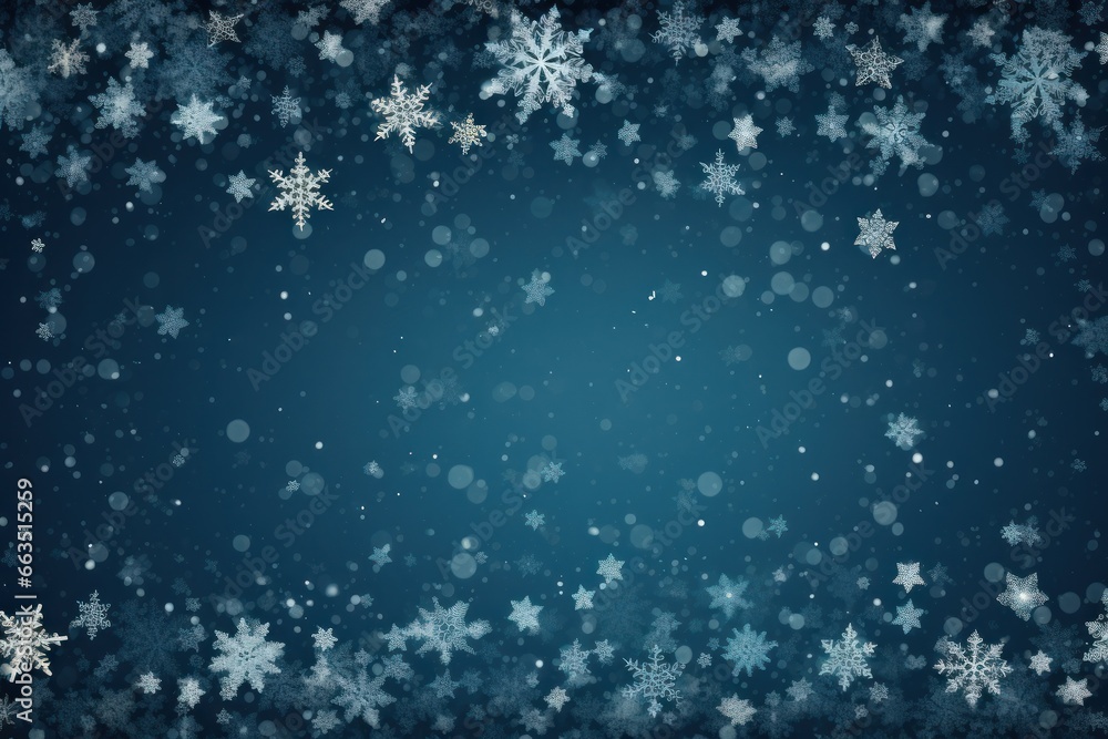 an image of blue snowflakes