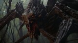 Giant swamp spider monster of the marshes in dark fantasy creature scenery