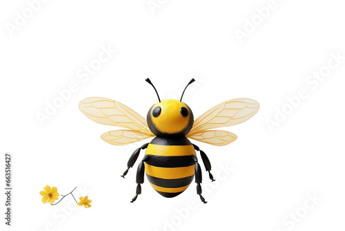bee toy on white background backgorund © Roland