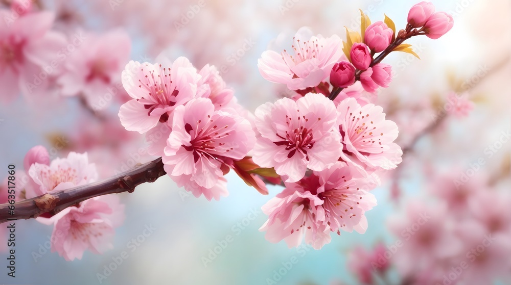 Realistic Blurred Spring Background Cherry Blossom Background Flower Illustration Blossom Flower Background AI Generative Realistic Blurred Spring Background Cherry Blossom Background Flower Illustration Blossom Flower Background AI Generative