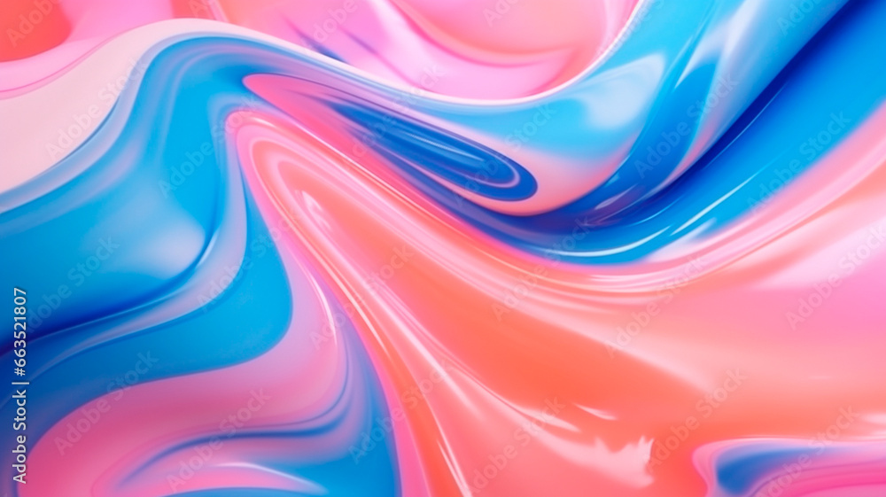 Multi-colored liquid paint
