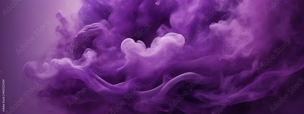 Fototapeta premium Purple Smoke Background Abstract Smoke Wallpaper Blue Smoky Cloud Illustration AI Generative