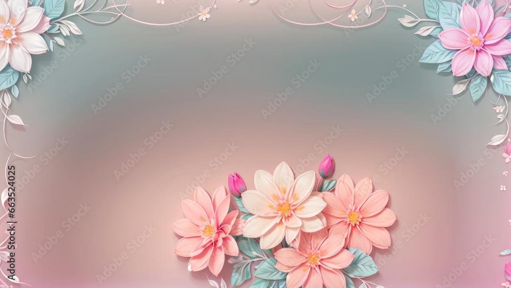 Naklejka premium Flower Backgrounds No.77