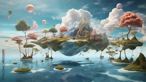 A Mesmerizing Artwork That Transports Viewers To Surreal Dreamscapes Where Reality And Imagination Intertwine To Form Captivating And Ethereal Landscapes AI Generative