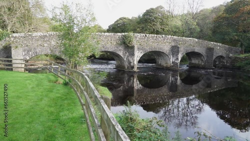 Clara Bridge, one of the oldest in County Wicklow, Ireland photo