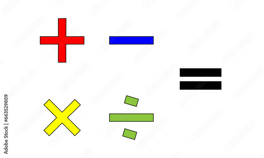 Obraz premium 計算記号セット