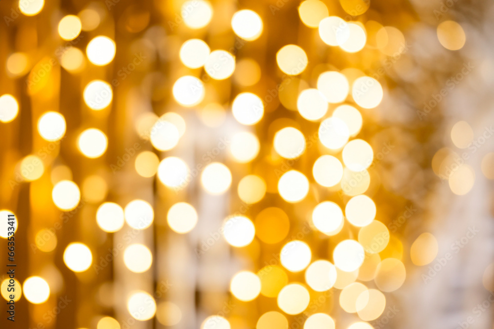 Obraz premium golden christmas lights