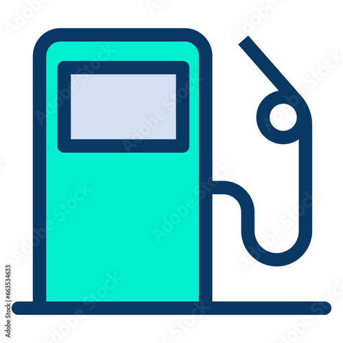 Lineal color gas cylinder icon