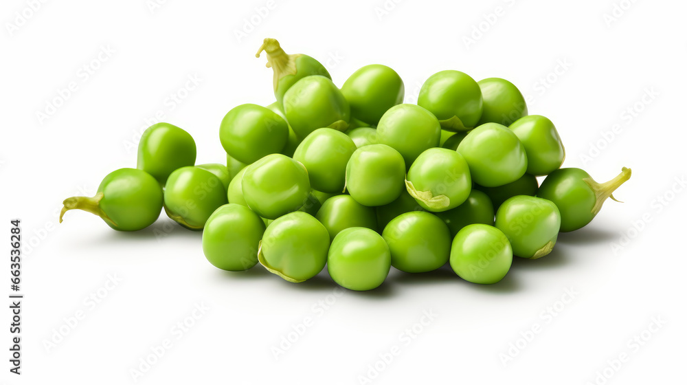 Fresh green peas isolated over white background Fresh green peas isolated over white background