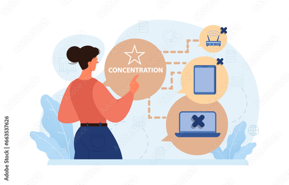 Hyperfocus. Focus and concentration skill. Self-discipline and time Hyperfocus. Focus and concentration skill. Self-discipline and time