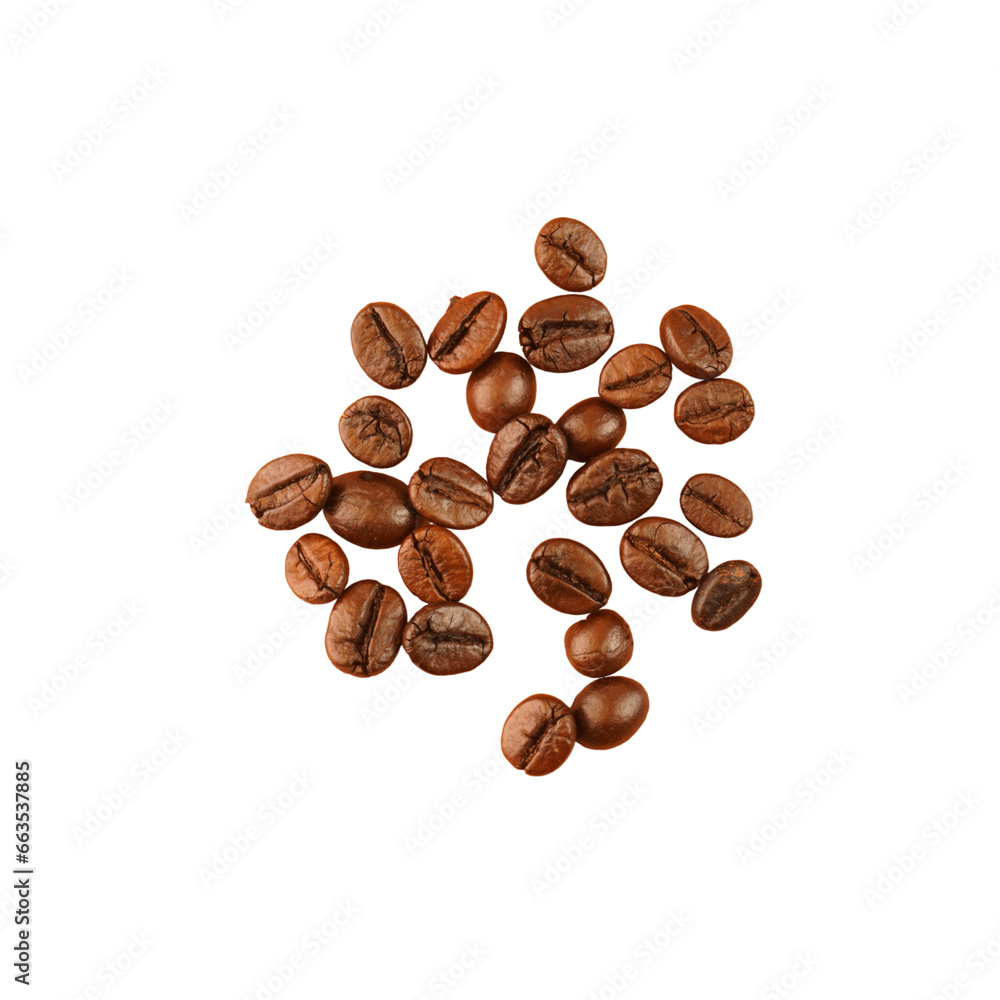 Obraz premium Pile of Coffee Beans Isolated Background