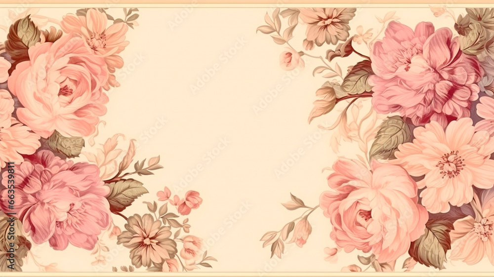 beautiful pink floral background with a flower beautiful pink floral background with a flower