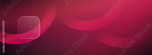 Viva magenta circle background. Magenta or maroon and glassmorphism style. Mock up composition with empty space. Great for wallpapers, banners, templates, luxury invitations, voucher background.