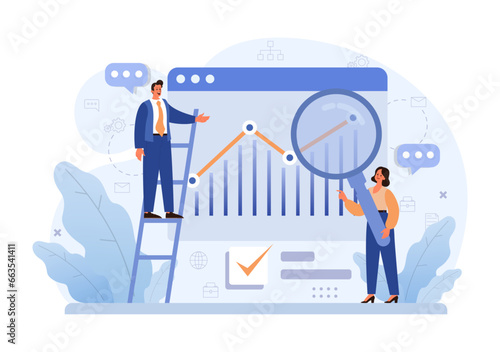 Business processes optimization. Productive employee analyzing
