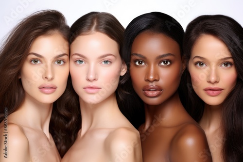 Multi-ethnic beauty women